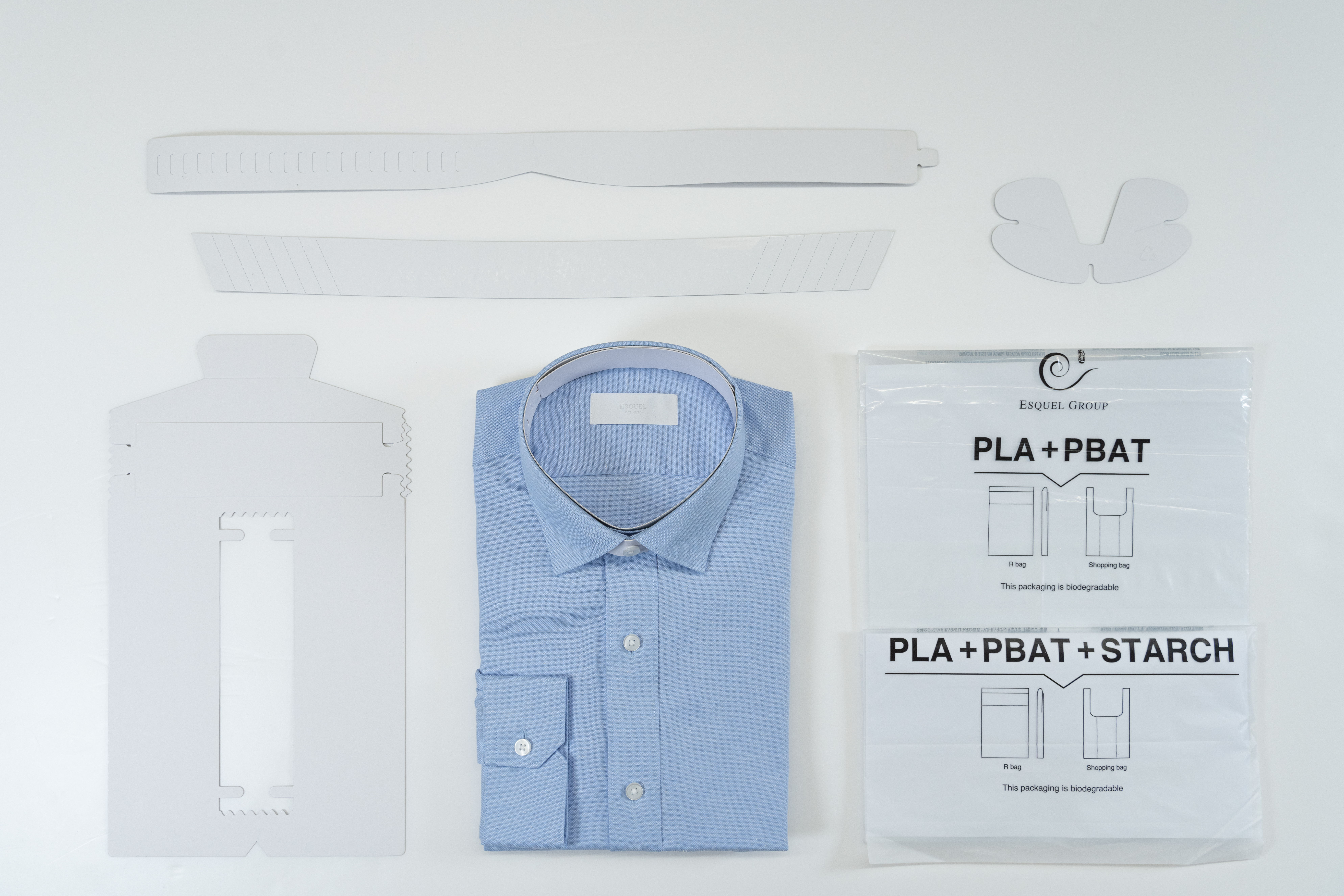Shirts kept pristine with innovative, sustainable packaging